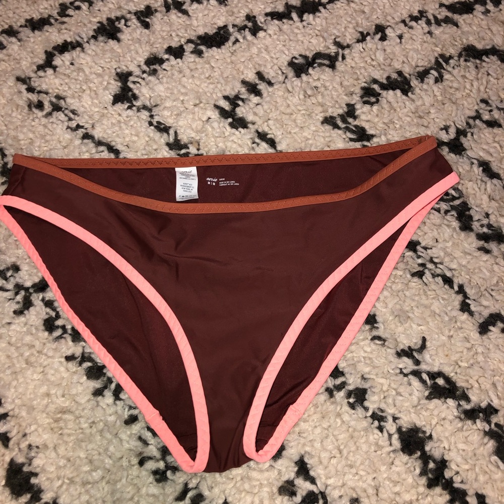 Aerie multicolor maroon bikini bottoms